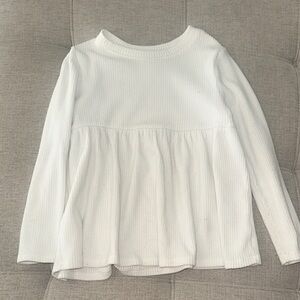 Cat & Jack White Long Sleeve Kids Top